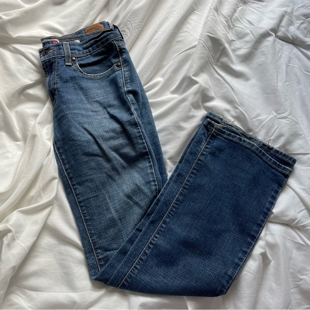 Y2K LOW WAISTED BOOT CUT JEANS
